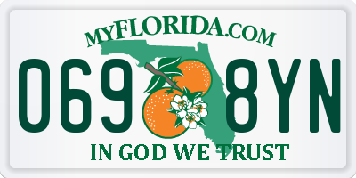 FL license plate 0698YN