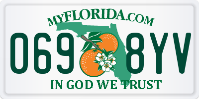 FL license plate 0698YV