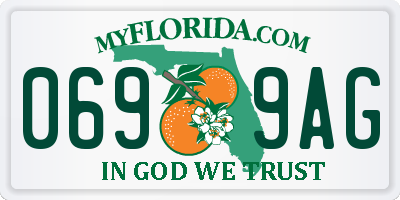 FL license plate 0699AG