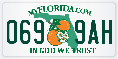 FL license plate 0699AH