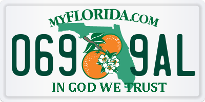 FL license plate 0699AL
