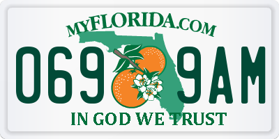 FL license plate 0699AM