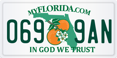 FL license plate 0699AN