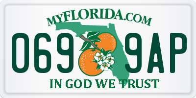 FL license plate 0699AP