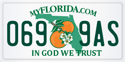 FL license plate 0699AS