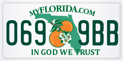 FL license plate 0699BB
