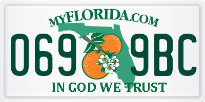 FL license plate 0699BC