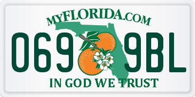 FL license plate 0699BL