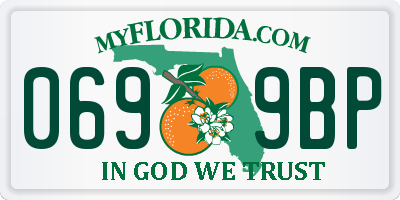 FL license plate 0699BP