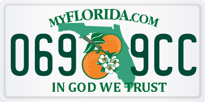 FL license plate 0699CC