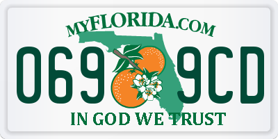 FL license plate 0699CD