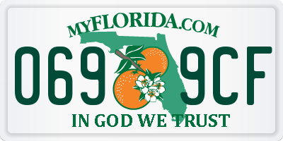 FL license plate 0699CF