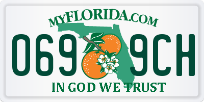 FL license plate 0699CH