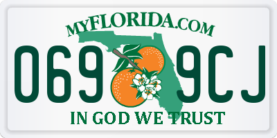 FL license plate 0699CJ