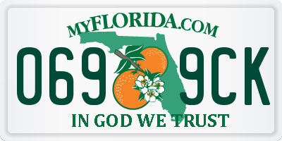 FL license plate 0699CK