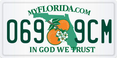 FL license plate 0699CM