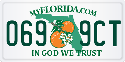 FL license plate 0699CT