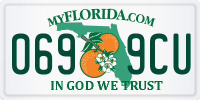 FL license plate 0699CU