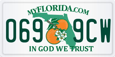 FL license plate 0699CW