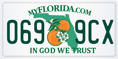 FL license plate 0699CX