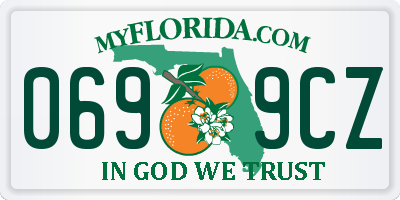 FL license plate 0699CZ