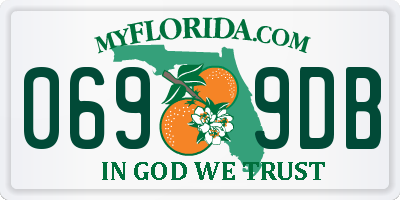 FL license plate 0699DB