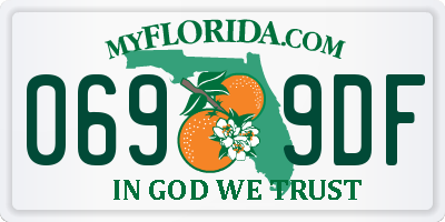 FL license plate 0699DF