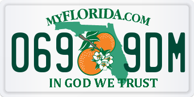 FL license plate 0699DM