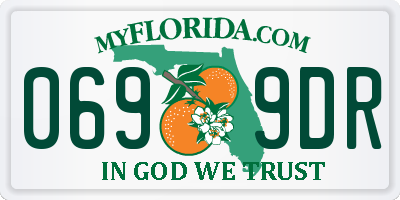 FL license plate 0699DR