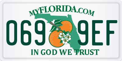 FL license plate 0699EF
