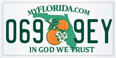 FL license plate 0699EY