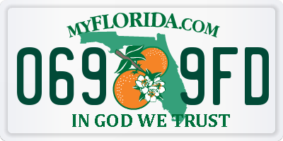 FL license plate 0699FD