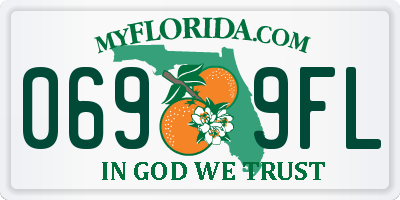 FL license plate 0699FL
