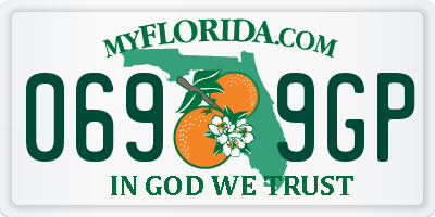 FL license plate 0699GP