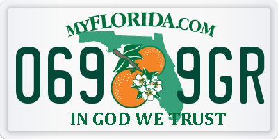 FL license plate 0699GR
