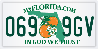 FL license plate 0699GV