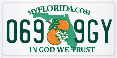 FL license plate 0699GY