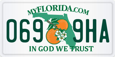 FL license plate 0699HA