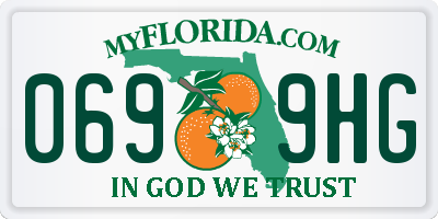 FL license plate 0699HG