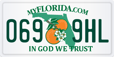 FL license plate 0699HL