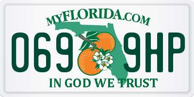 FL license plate 0699HP