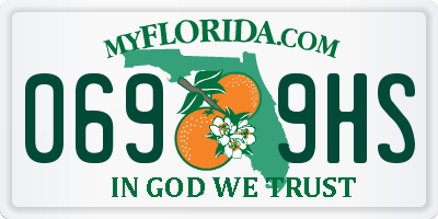 FL license plate 0699HS