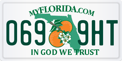 FL license plate 0699HT