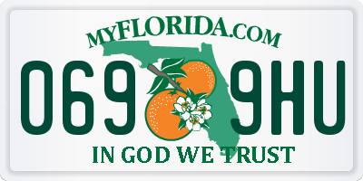 FL license plate 0699HU