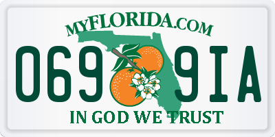 FL license plate 0699IA