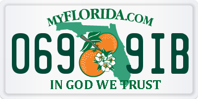 FL license plate 0699IB