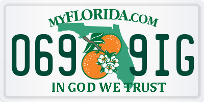 FL license plate 0699IG