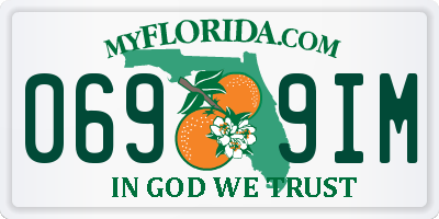 FL license plate 0699IM
