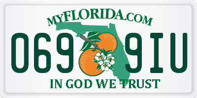 FL license plate 0699IU