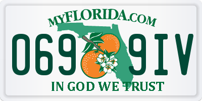 FL license plate 0699IV
